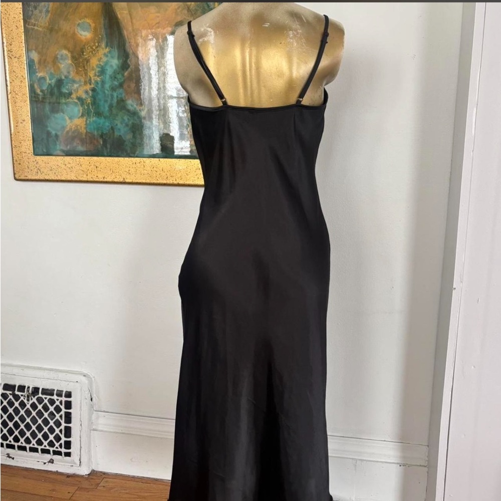 Bebe SATIN COWL NECK SLIP MIDI DRESS - Picture 6 of 14